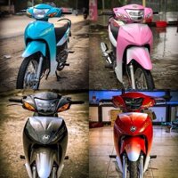 Tem Trùm Xe Máy Tem Dán Xe Wave A 50-100-110cc Đủ Màu