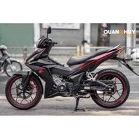 tem trùm xe máy winner đỏ đen, độ team dán phủ decal xe máy giá rẻ đẹp