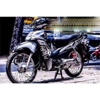 Tem trùm xe wave cá mập xám đen100, team dán xe máy wave, tem trùm wave, tem trum xe wave, team wave, team trùm wave, te