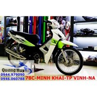 Tem trùm xe wave Monster trắng xanh lá, độ team dán phủ decal xe máy giá rẻ đẹp