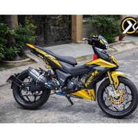 Tem trùm xe Winner 150 vàng đen, độ team dán phủ decal xe máy giá rẻ đẹp