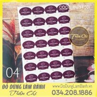 Tem trung thu NẤM - Khoai môn - Kiểu 4 (Xấp 2t x 28c)