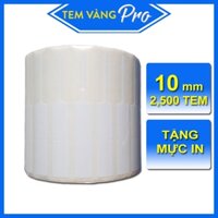 Tem Vàng Nữ Trang Cho Tiệm Vàng - 2,500 Tem Loại 10mm Mực Resin ĐEN
