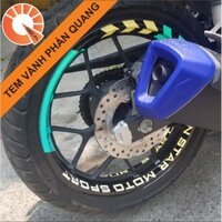 Tem vành phản quang bản lớn mẫu RACINGBOY