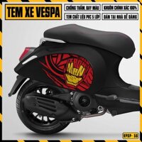 Tem Vespa Sprint / Primavera Thiết Kế Iron Man | VPSP56 | Team Decal Hình Dán Xe Máy Vespa Chống Nước Bền Màu