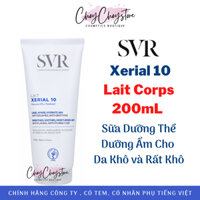 [TEM VIỆT NỮ] SVR Xerial 10 Lait Corps 200mL - Sữa Dưỡng Thể Dưỡng Ẩm Cho Da Khô và Rất Khô