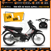 Tem Wave A 100 110cc Thiết Kế Pattern | WA05 | Team Decal Hình Dán Rời Xe Máy Wave Alpha 2006 2016 2017 2018 2019 2021