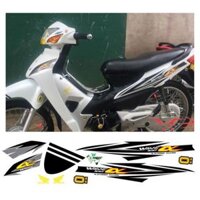 tem wave a 100 trắng đen xám decal rời 3 lớp