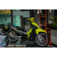 Tem Wave Alpha 100 xanh lá chuối non - mẫu S zin phối màu theo xe cực chất