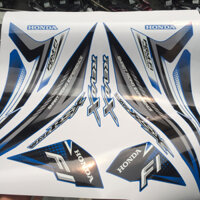 Tem WAVE RSX 2014 dán xe màu xanh. Revo X. Decal cao cấp chống nước, không bay màu