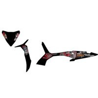 TEM WAVE RSX TEM ĐẤU THỎ RABIT ĐEN CAO CẤP, TEM THIẾT KẾ 3 LỚP SIÊU ĐẸP