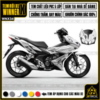 Tem Winner X Đa Dạng Màu Xe Đen, Đỏ, Trắng, Xanh...| WNX34 | Team Decal Xe Máy Rời Chống Nước, Bền Màu, Khuôn Cắt Sẵn