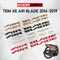 Tem Xe Ab 2016 2017 2018 2019, Tem Airblade, Tem Dán Xe Ab, Chữ Dán Xe Air Blade