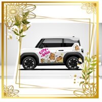 Tem xe capybara VF3 VF5 , decal dán xe, sticker , bảo vệ xe