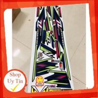 Tem xe elegant 50 sọc chỉ xanh đen