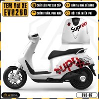 Tem Xe Evo 200 Mẫu Supreme | EVO-07 | Decal Dán Xe Máy Vinfast Evo200 Chống Nước Dễ Dán Tại Nhà