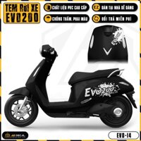 Tem Xe Evo 200 Sáng Tạo | EVO-14 | Decal Dán Xe Máy Vinfast Evo200 Chống Nước Dễ Dán Tại Nhà