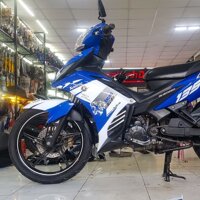 Tem Xe Exciter 135 Xanh GP Trắng