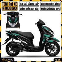 Tem Xe FreeGo 125 Mẫu Petronas | FG-06 | Decal Rời Dán Xe Yamaha FreeGo Đẹp, Chống Nước, Chống Phai Màu