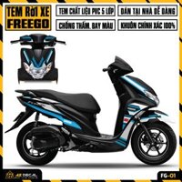 Tem Xe FreeGo Đẹp Bản Tiêu Chuẩn và Bản S | FG-01 | Decal Dán Xe Yamaha FreeGo 125 Chống Nước Dễ Dán - Azdecal