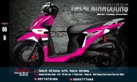 Tem Xe Honda Vision Hồng Trắng