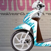 Tem Xe Honda Vision Xanh Trắng