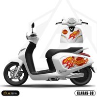 Tem Xe Klara S Vinfast Mẫu Hot Wheel | KLARAS-08 | Team Decal Hình Dán Rời Xe Máy Đẹp Chất Dễ Dán Tại Nhà