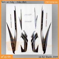 Tem xe máy Air Blade loại 3 Lớp - màu ĐEN chưa có logo chữ nổi