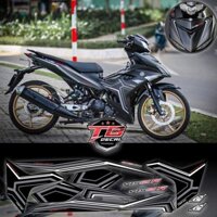 Tem Xe Máy Exciter 150 Đen nhám mẫu Y15