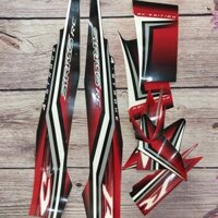 Tem xe máy Sirius RC, tem dán xe máy chất liệu 3 lớp, có keo dán sẵn tiện lợi