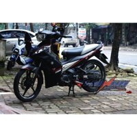 Tem xe nền đen chỉ đỏ cho Exciter 125