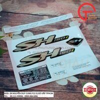 TEM XE NỔI HONDA SH 150I MÀU ĐEN BẠC