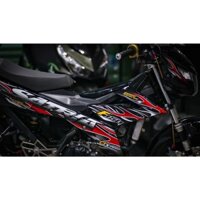 TEM XE SATRIA CHẾ LỬA DÀNH CHO XE ĐEN