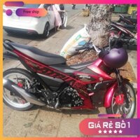 Tem xe Satria dán xe đỏ Tem 3 lớp