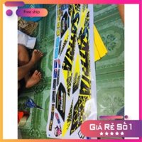 Tem xe satria fi vàng đen