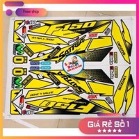 Tem xe Satria Fi vàng đen