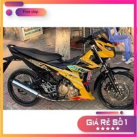 Tem xe Satria sọc vàng đen