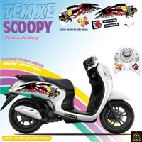 Tem Xe Scoopy 2023 Bắt Mắt | SCP23-05 | Team Decal Hình Dán Xe Máy Scoopy Chống Thấm Nước Chống Phai Màu