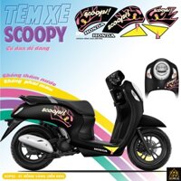 Tem Xe Scoopy 2023 Đẹp | SCP23-01 | Team Decal Hình Dán Xe Máy Scoopy Chống Thấm Nước