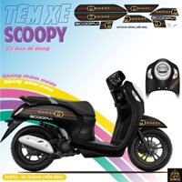 Tem Xe Scoopy 2023 | SCP23-06 | Team Decal Hình Dán Xe Máy Scoopy Chống Thấm Nước
