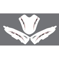 Tem xe SH-Mẫu tem rời Puma đỏ đen dán xe trắng