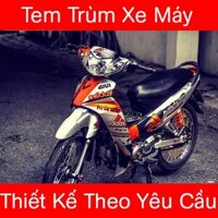 Tem xe sirius cam bạc aventado, độ team dán phủ decal xe máy spark giá rẻ đẹp