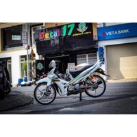 Tem xe sirius dán xe trắng
