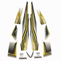 Tem xe sirius RC mà Vàng Đen - Tem 3 lớp