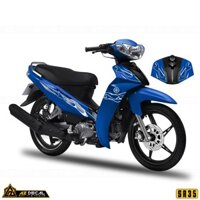 Tem Xe Sirius RC Mẫu Ngọn Lửa | SR35 | Team Decal Rời Hình Dán Xe Máy Chống Nước Chống Xước