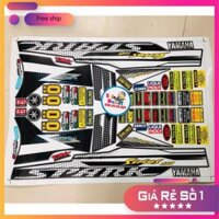 Tem xe sirius spark trắng đen