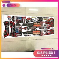 Tem xe sirius thỏ cầm kiếm đỏ đen