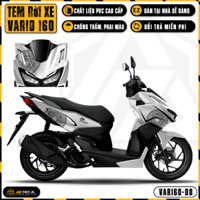 Tem Xe Vario 160 2023 Mẫu số 160 Trống Đồng | VAR160-08 | Team Decal Dán Xe Máy Chống Nước Bền Màu Cho Xe Đỏ Đen Trắng