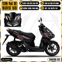 Tem Xe Vario 160 2023 Thiết Kế Độc Lạ  Team Decal Dán Xe Máy Chống Nước Bền Màu Cho Xe Đỏ Đen Trắng TCM