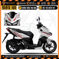 Tem Xe Vario 160 2023 Thiết Kế Tinh Tế | VAR160-13 | Team Decal Dán Xe Máy Chống Nước Bền Màu Cho Xe Đỏ Đen Trắng
